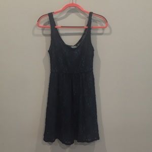 Delia’s dark blue dress